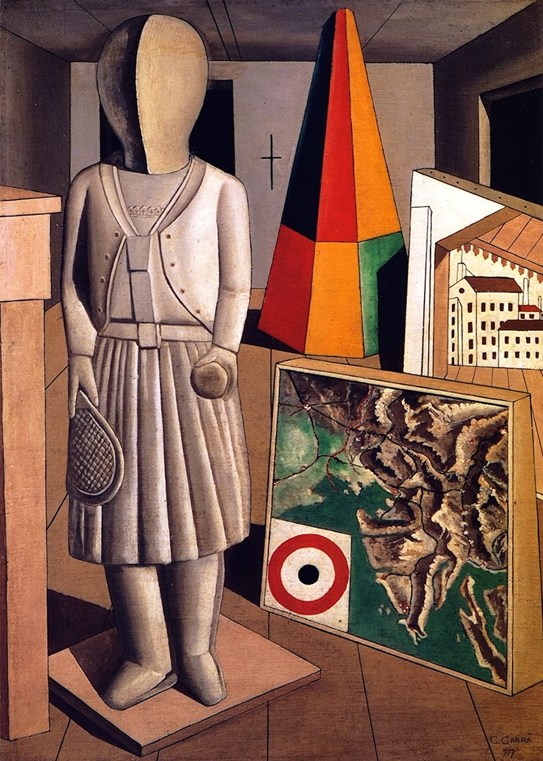 Carlo Carrá, La Muse métaphysique, 1917
