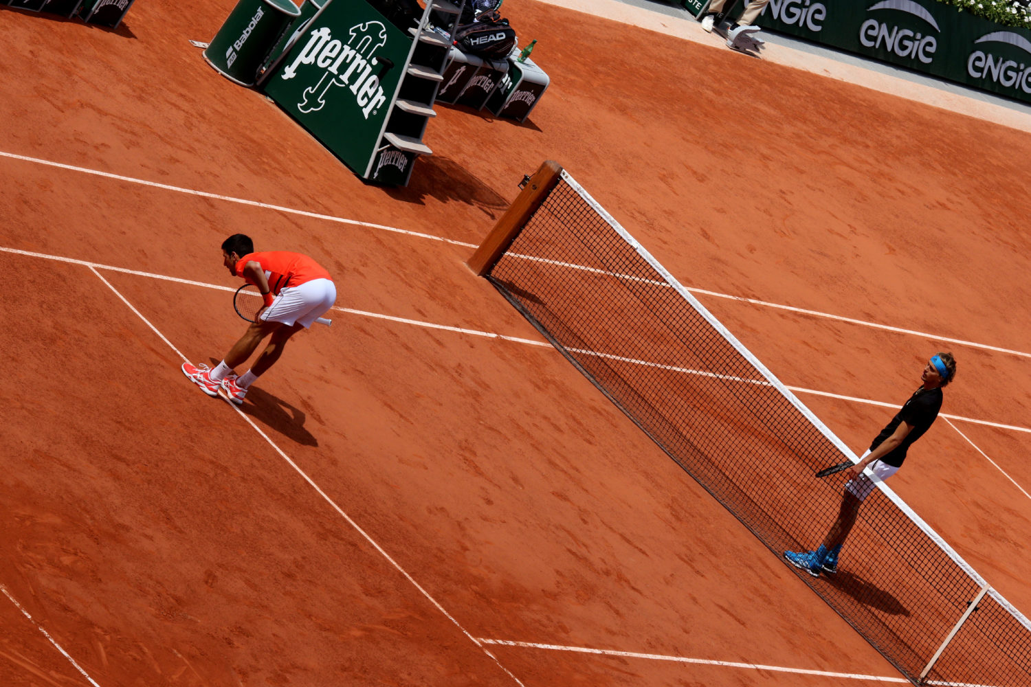 Novak djokovic, Alexander Zverev, Roland-Garros 2019)